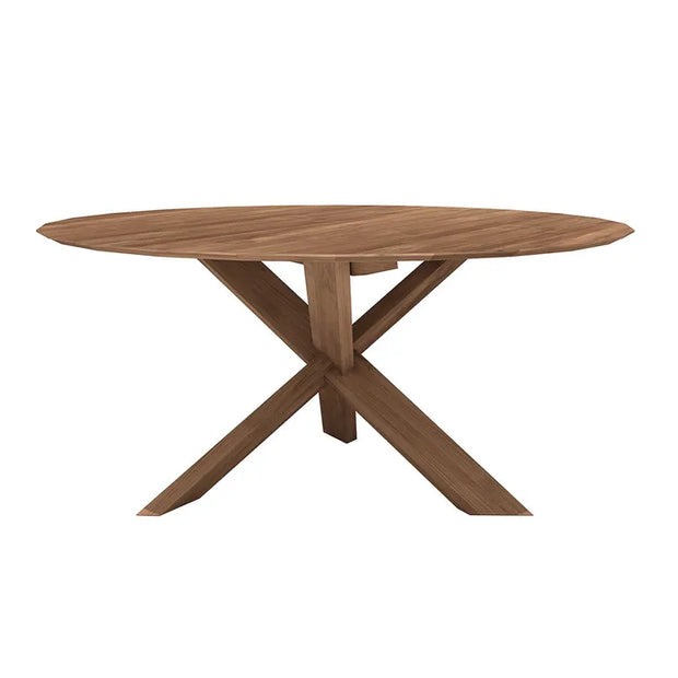 ETHNICRAFT TEAK CIRCLE DINING TABLE