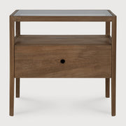 ETHNICRAFT SPINDLE BEDSIDE TABLE