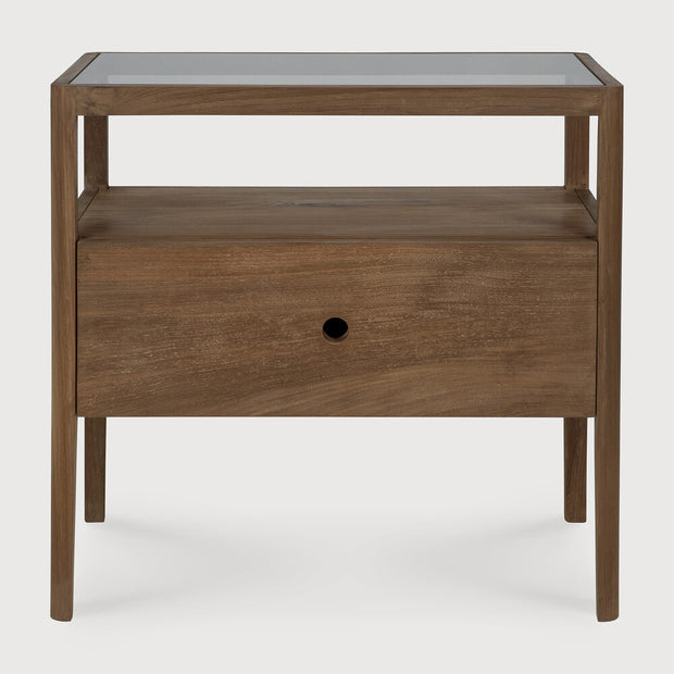 ETHNICRAFT SPINDLE BEDSIDE TABLE