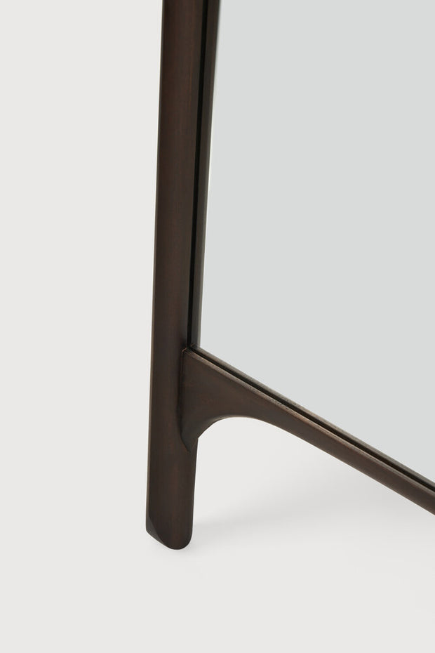 ETHNICRAFT MAHOGANY PI DARK BROWN STANDING MIRROR - VARNISHED