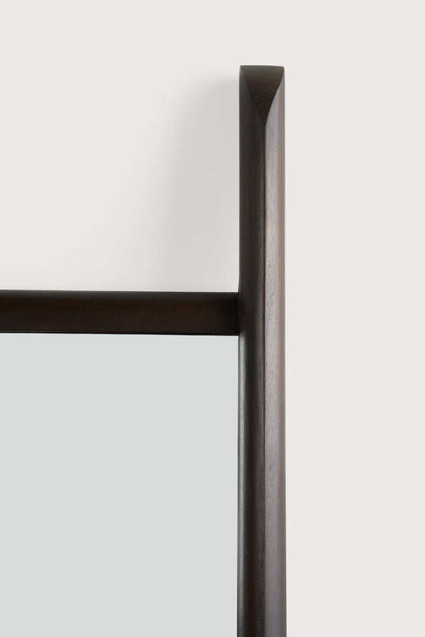 ETHNICRAFT MAHOGANY PI DARK BROWN STANDING MIRROR - VARNISHED