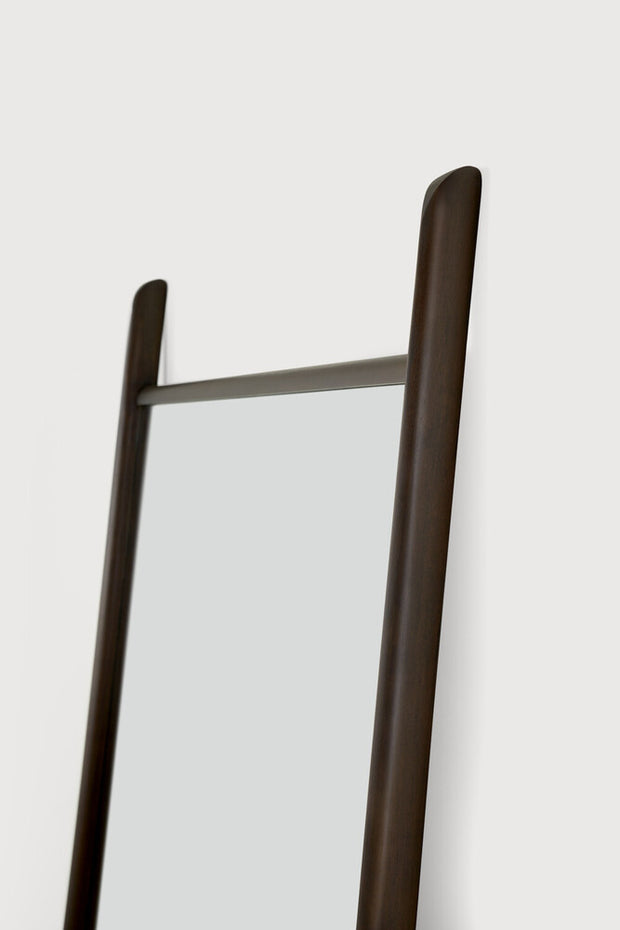 ETHNICRAFT MAHOGANY PI DARK BROWN STANDING MIRROR - VARNISHED