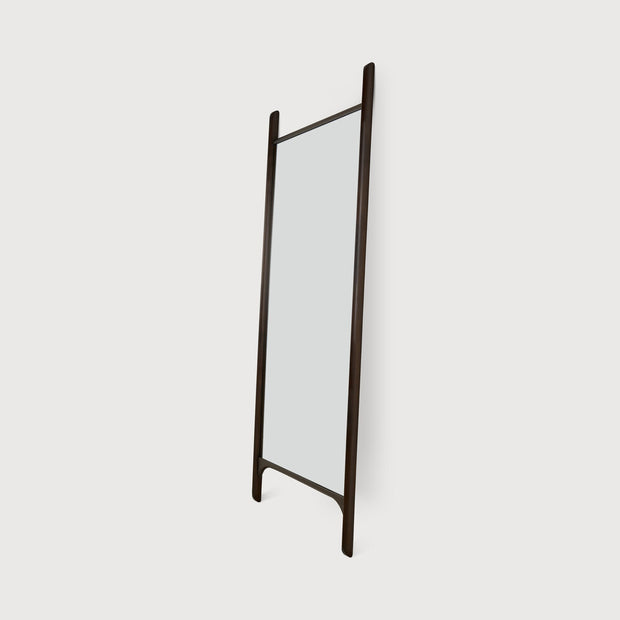ETHNICRAFT MAHOGANY PI DARK BROWN STANDING MIRROR - VARNISHED