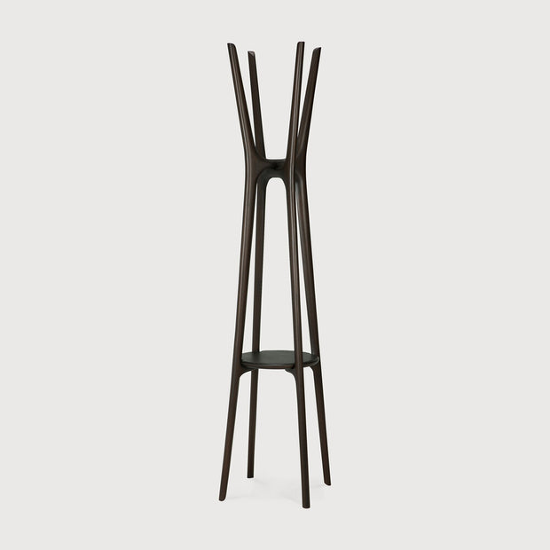 ETHNICRAFT MAHOGANY PI DARK BROWN COAT STAND