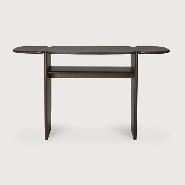 ETHNICRAFT MAHOGANY PI CONSOLE - DARK BROWN 2 LEGS