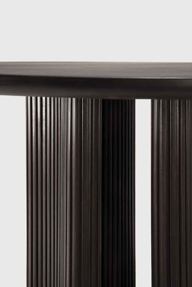ETHNICRAFT MAHOGANY ROLLER MAX DINING TABLE DARK BROWN