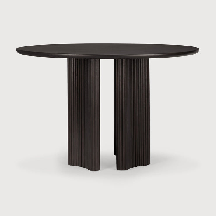 ETHNICRAFT MAHOGANY ROLLER MAX DINING TABLE DARK BROWN