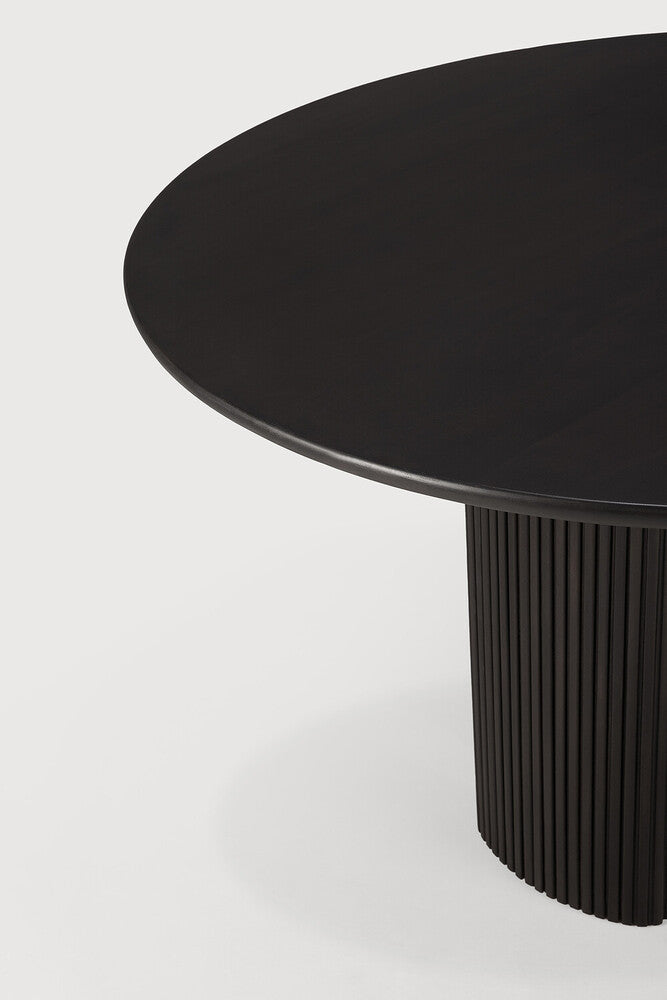 ETHNICRAFT MAHOGANY ROLLER MAX DINING TABLE DARK BROWN