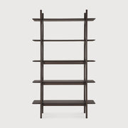ETHNICRAFT MAHOGANY PI RACK - DARK BROWN