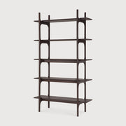 ETHNICRAFT MAHOGANY PI RACK - DARK BROWN