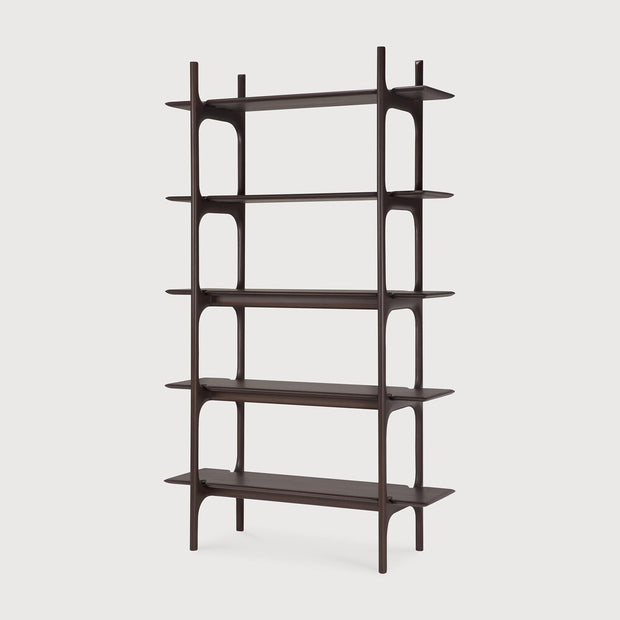 ETHNICRAFT MAHOGANY PI RACK - DARK BROWN