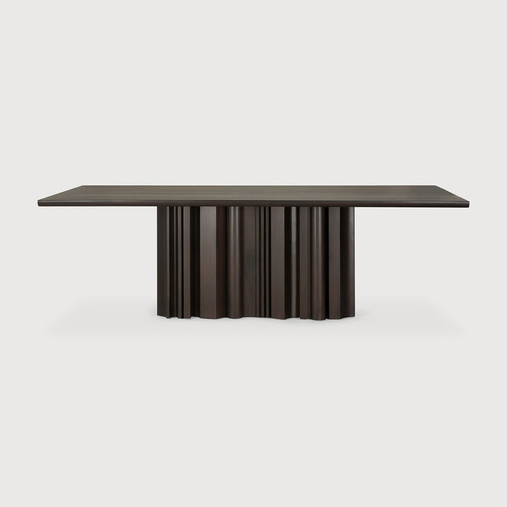 ETHNICRAFT MAHOGANY SEQUENCE RECTANGULAR DINING TABLE - DARK BROWN