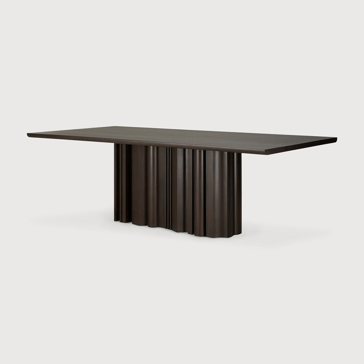 ETHNICRAFT MAHOGANY SEQUENCE RECTANGULAR DINING TABLE - DARK BROWN