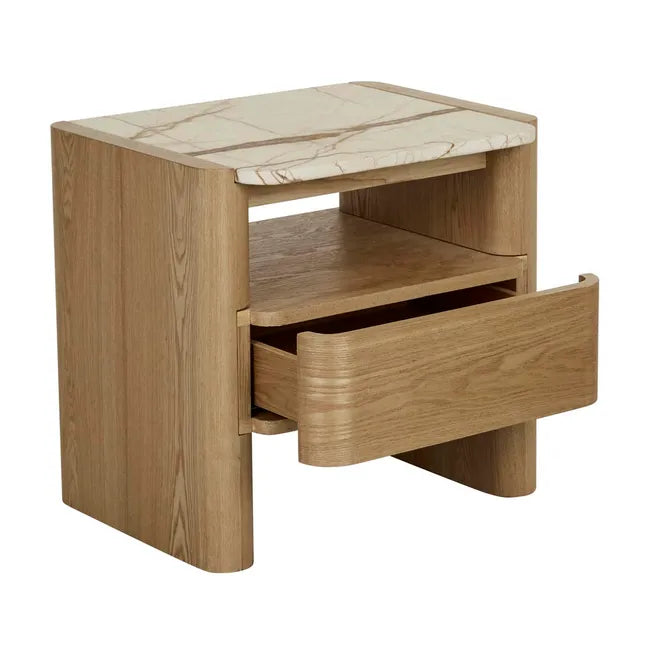 GLOBEWEST FLOYD MARBLE BEDSIDE