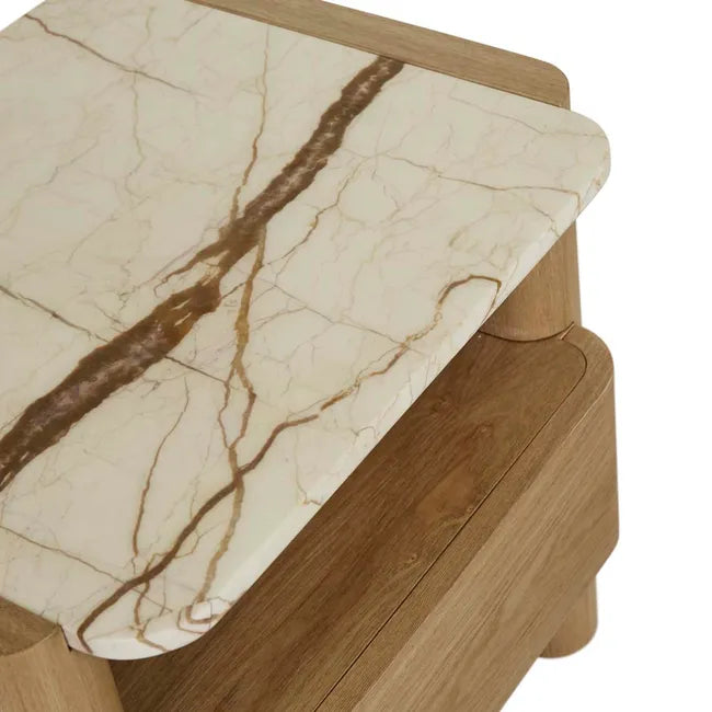 GLOBEWEST FLOYD MARBLE BEDSIDE