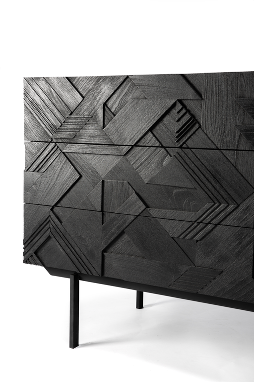 ETHNICRAFT GRAPHIC CHEST OF DRAWERS - The Banyan Tree Furniture & Homewares
