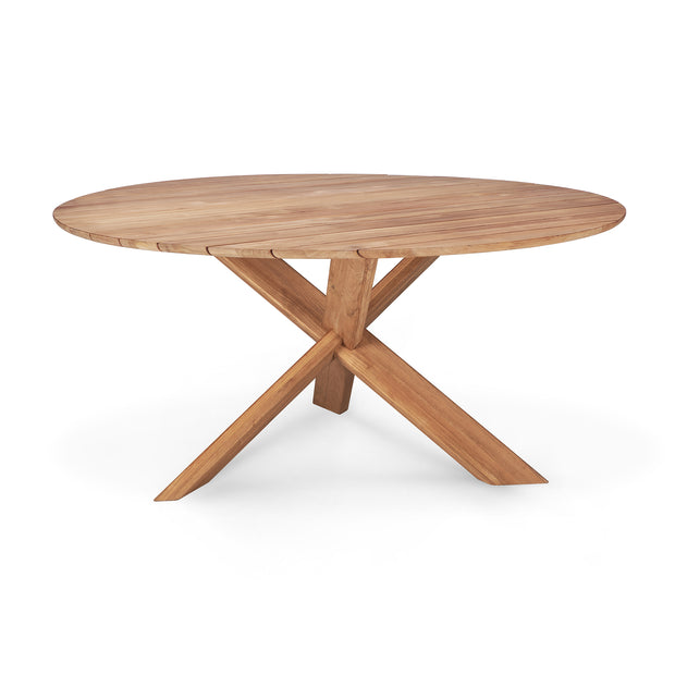 ETHNICRAFT TEAK CIRCLE OUTDOOR DINING TABLE
