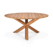 ETHNICRAFT TEAK CIRCLE OUTDOOR DINING TABLE