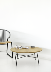 ETHNICRAFT OAK DISC COFFEE TABLE · ROUND - The Banyan Tree Furniture & Homewares