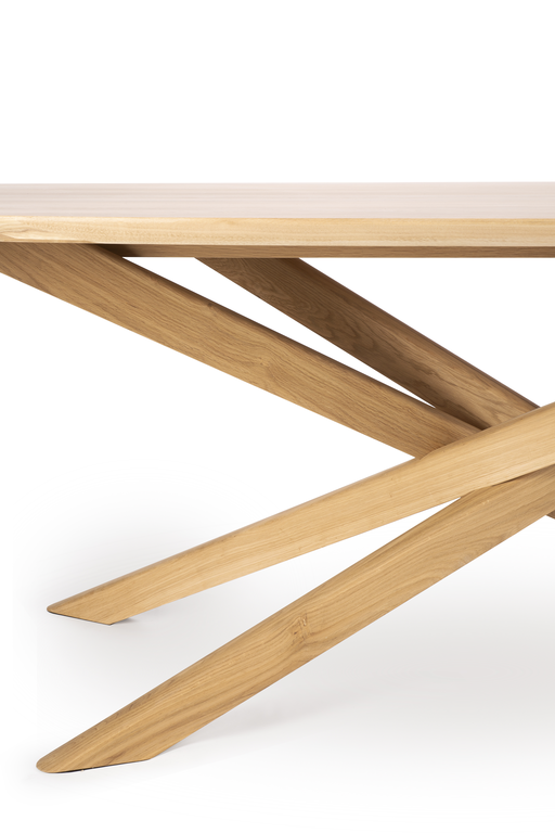 ETHNICRAFT OAK MIKADO OVAL DINING TABLE - The Banyan Tree Furniture & Homewares