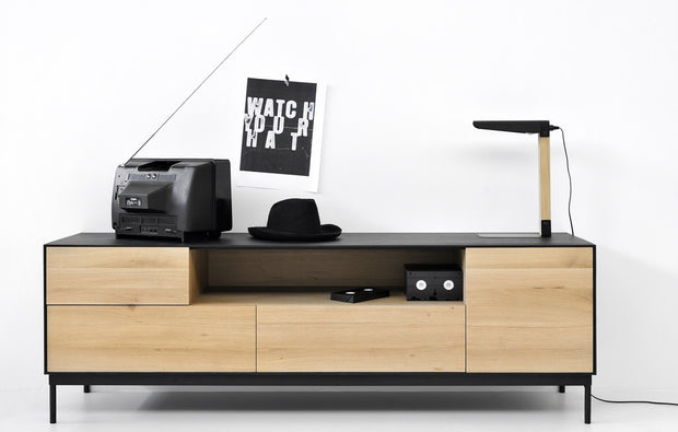 ETHNICRAFT OAK BLACKBIRD TV UNIT - The Banyan Tree Furniture & Homewares