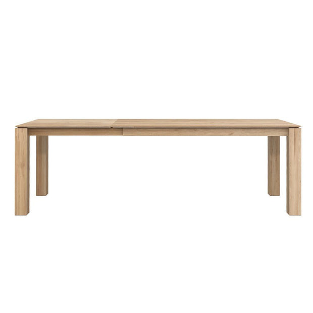 ETHNICRAFT OAK SLICE EXTENSION DINING TABLE - The Banyan Tree Furniture & Homewares