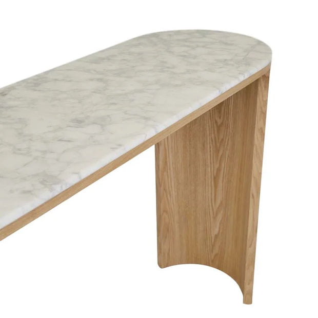 GLOBEWEST CLASSIQUE OVAL MARBLE CONSOLE