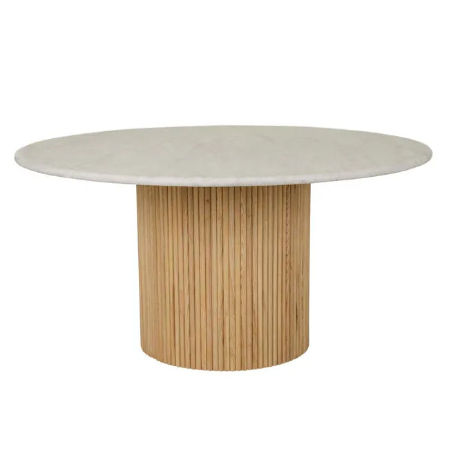 GLOBEWEST BENJAMIN RIPPLE MARBLE DINING TABLE The Banyan Tree