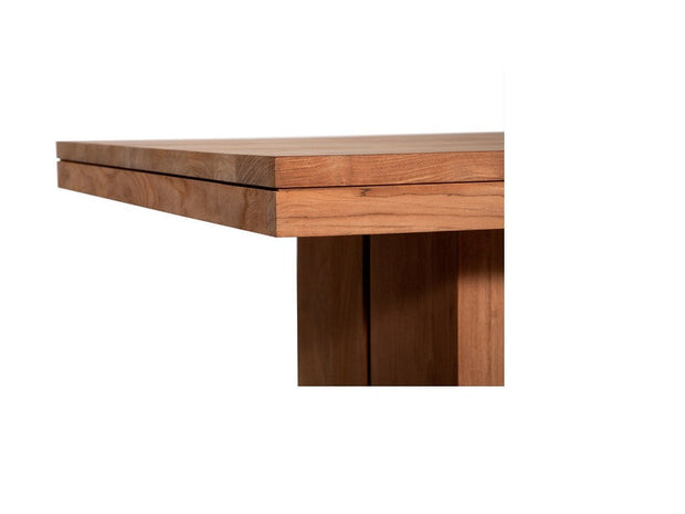 ETHNICRAFT TEAK DOUBLE DINING TABLE - The Banyan Tree Furniture & Homewares