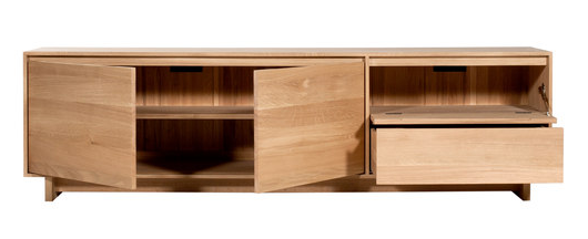 ETHNICRAFT OAK WAVE TV STAND - The Banyan Tree Furniture & Homewares