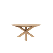 ETHNICRAFT OAK ROUND DINING TABLE - The Banyan Tree Furniture & Homewares