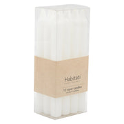 UNSCENTED TAPER CANDLES- PACK OF 12 - The Banyan Tree Furniture & Homewares