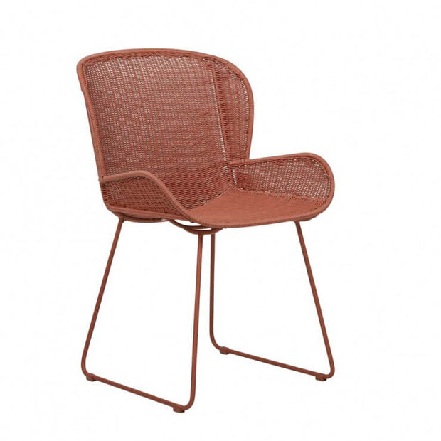 GLOBEWEST GRANADA BUTTERFLY CLOSED WEAVE DINING CHAIR
