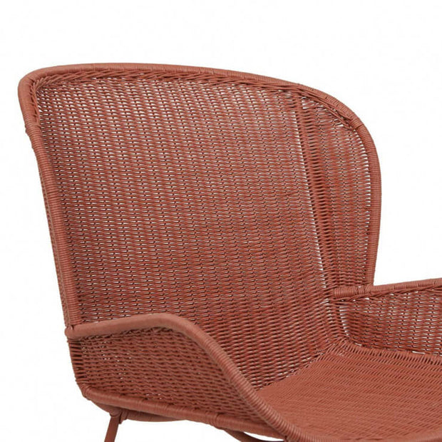 GLOBEWEST GRANADA BUTTERFLY CLOSED WEAVE DINING CHAIR