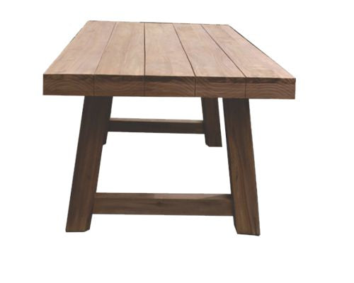 TEAK BLOCK DINING TABLE - The Banyan Tree Furniture & Homewares