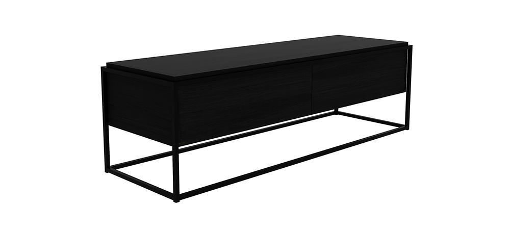 ETHNICRAFT OAK MONOLIT TV CUPBOARD – The Banyan Tree Furniture