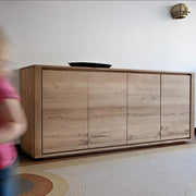ETHNICRAFT OAK SHADOW 4 DOOR SIDEBOARD - The Banyan Tree Furniture & Homewares