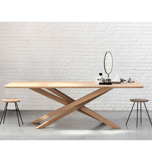 ETHNICRAFT OAK MIKADO DINING TABLE - The Banyan Tree Furniture & Homewares
