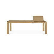 ETHNICRAFT OAK SLICE EXTENDABLE DINING TABLE 160-240