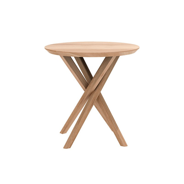 ETHNICRAFT OAK MIKADO SIDE TABLE - The Banyan Tree Furniture & Homewares