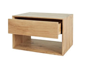 ETHNICRAFT OAK NORDIC BEDSIDE TABLE - The Banyan Tree Furniture & Homewares